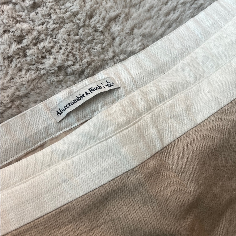 Abercrombie & Fitch midrise linen blend mini skort - Picture 2 of 6